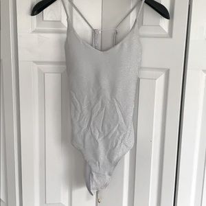 Light Silver/Grey Sparkle One-piece